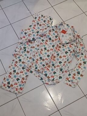 4/$60 New Wondershop White Holiday Pajama Set - Size Large Tall (Men)